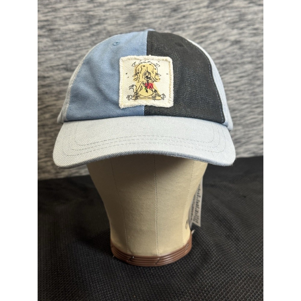 Disney Parks Zootopia Yak Yoga Denim Adjustable Baseball‎ Hat NEW Colorblock - Picture 2 of 9
